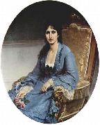 Francesco Hayez, Portrait of Antonietta Negroni Prati Morosini, Oval